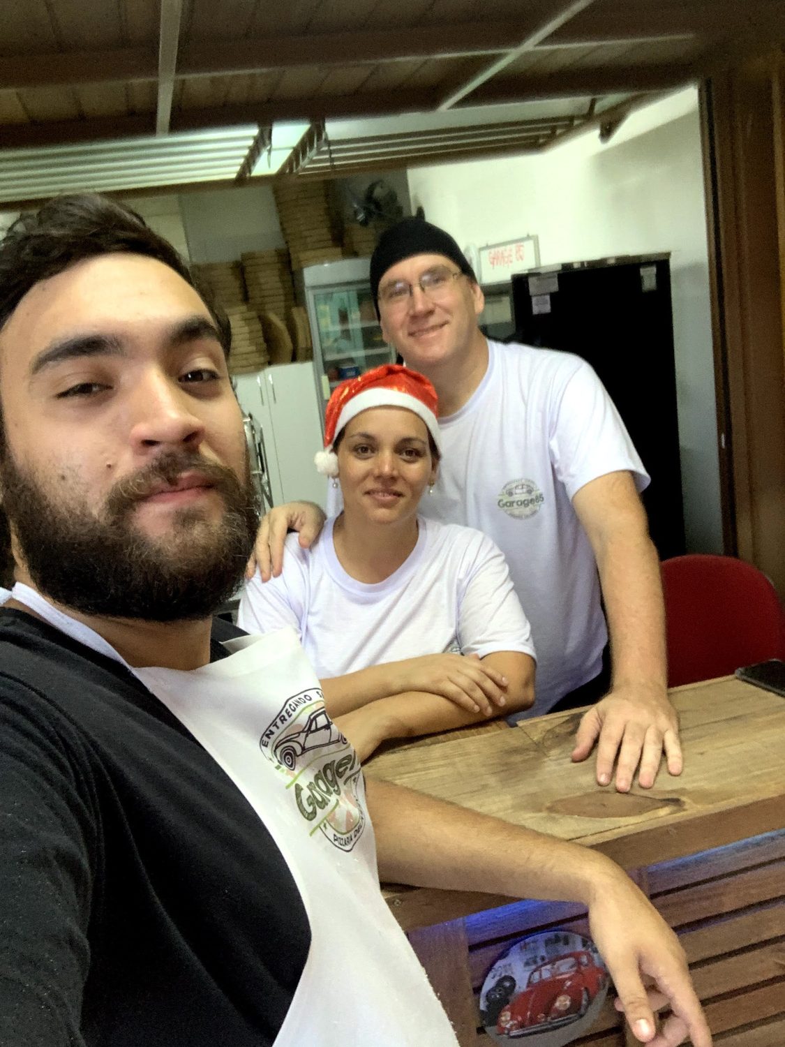 A turma da Garage85 no balcão